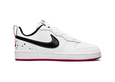 Pre-owned Nike Court Borough 2 Se Sneakers In White/very Berry/black