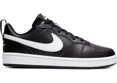 Pre-owned Nike Court Borough 2 Sneakers In Black/white