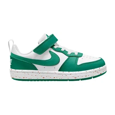Nike Court Borough Little Kid Unisex Sneakers In Green