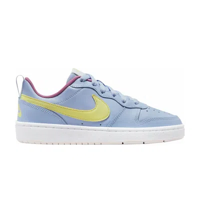 Pre-owned Nike Court Borough Low 2 Gs 'cobalt Bliss Light Lemon Twist' | Blue | Kid's Size 7