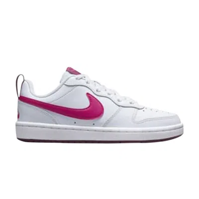 Pre-owned Nike Court Borough Low 2 Gs 'pure Platinum Pink Prime' | White | Kid's Size 5