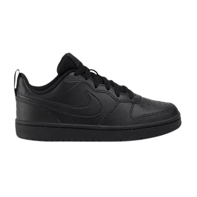 Pre-owned Nike Court Borough Low 2 Gs 'triple Black' | Kid's Size 6.5