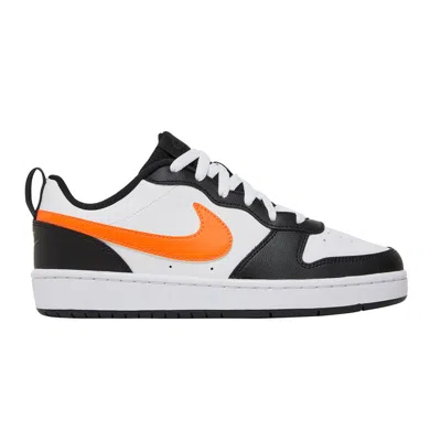Pre-owned Nike Court Borough Low 2 Gs 'white Black Orange' | Kid's Size 3.5