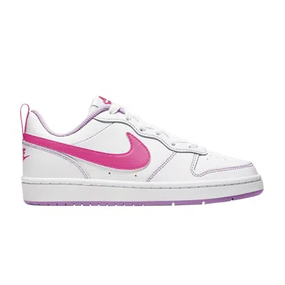 Pre-owned Nike Court Borough Low 2 Gs 'white Hyper Pink' | Kid's Size 5
