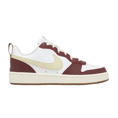 Pre-owned Nike Court Borough Low 2 Gs 'white Light Khaki Sail' | Kid's Size 5.5