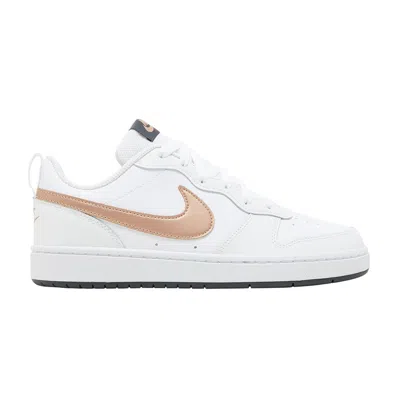 Pre-owned Nike Court Borough Low 2 Gs 'white Metallic Red Bronze' | Kid's Size 5.5