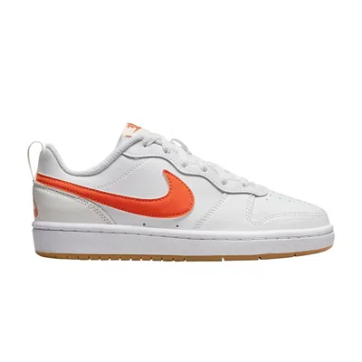Pre-owned Nike Court Borough Low 2 Gs 'white Orange' | Kid's Size 7