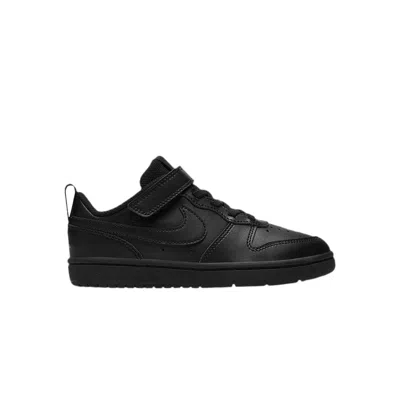 Pre-owned Nike Court Borough Low 2 Ps 'triple Black' | Kid's Size 1.5