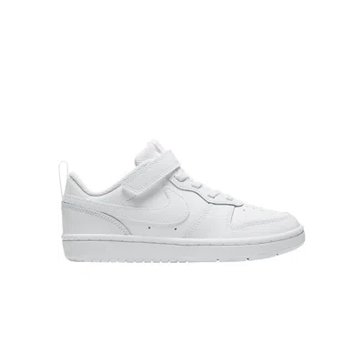 Pre-owned Nike Court Borough Low 2 Ps 'triple White' | Kid's Size 1