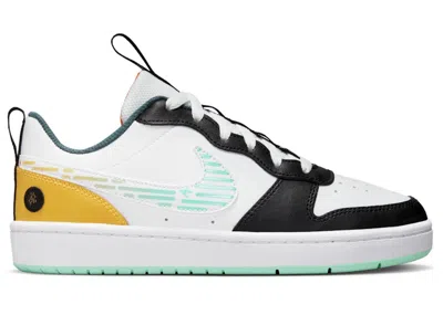 Pre-owned Nike Court Borough Low 2 Se Barely Green Sneakers In White/laser Orange