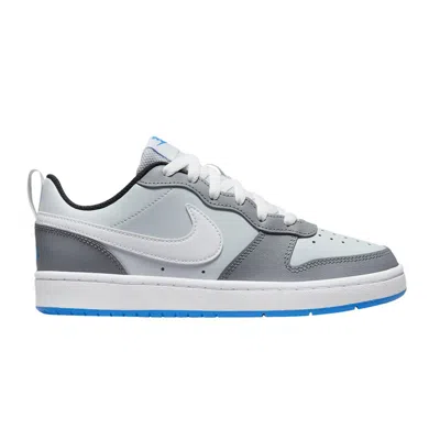 Pre-owned Nike Court Borough Low 2 Se Gs 'pure Platinum Photo Blue' | Grey | Kid's Size 3.5