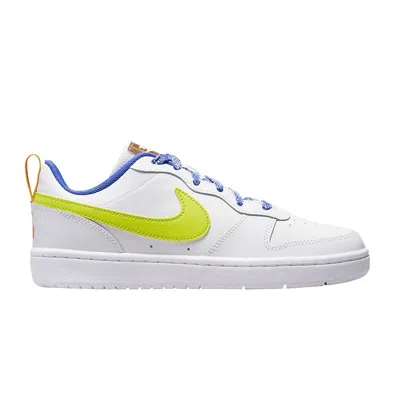 Pre-owned Nike Court Borough Low 2 Se Gs 'white Atomic Green' | Kid's Size 7