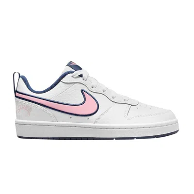 Pre-owned Nike Court Borough Low 2 Se Gs 'white Pink Glaze Midnight Navy' | Kid's Size 6
