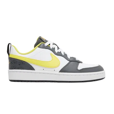 Pre-owned Nike Court Borough Low 2 Se Gs 'white Yellow Strike' | Kid's Size 3.5