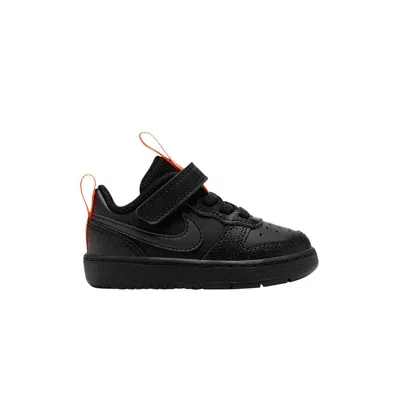 Pre-owned Nike Court Borough Low 2 Se Td 'black Total Orange' | Infant Size 10