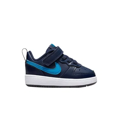 Pre-owned Nike Court Borough Low 2 Td 'midnight Navy Imperial Blue' | Infant Size 10