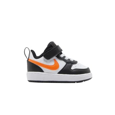 Pre-owned Nike Court Borough Low 2 Td 'white Black Orange' | Infant Size 7