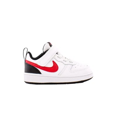 Pre-owned Nike Court Borough Low 2 Td 'white University Red' | Infant Size 4