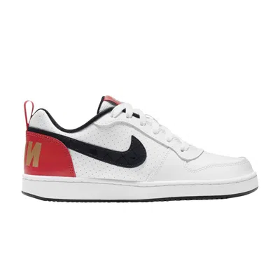 Pre-owned Nike Court Borough Low Gs 'white University Red Gold' | Kid's Size 6