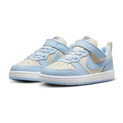 Nike Court Borough Low Little Kid Girls Sneakers In White