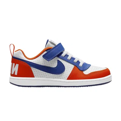 Pre-owned Nike Court Borough Low Ps 'team Orange Hyper Royal' | White | Kid's Size 2