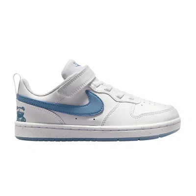 Pre-owned Nike Court Borough Low Ps 'white Work Blue' | Kid's Size 2