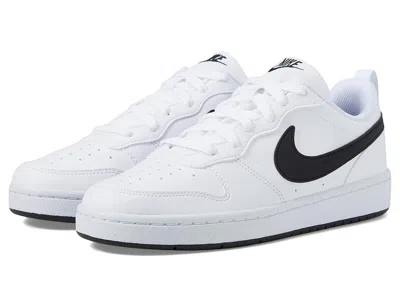 Nike Court Borough Low Recraft (big Kid) Kid's Shoes White/black 1 : 7 Big Kid M, Leather/synthetic