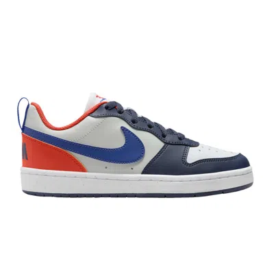 Pre-owned Nike Court Borough Low Recraft Gs 'midnight Navy Team Orange' | White | Kid's Size 6