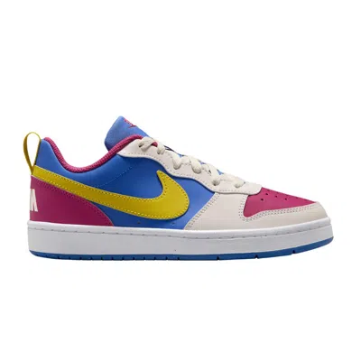 Pre-owned Nike Court Borough Low Recraft Gs 'sweet Beet Comet Blue Citron' | Multi-color | Kid's Size 7