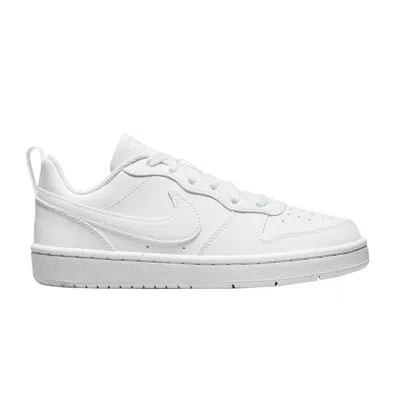 Pre-owned Nike Court Borough Low Recraft Gs 'triple White' | Kid's Size 11