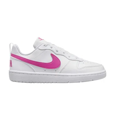 Pre-owned Nike Court Borough Low Recraft Gs 'white Laser Fuchsia' | Kid's Size 4.5