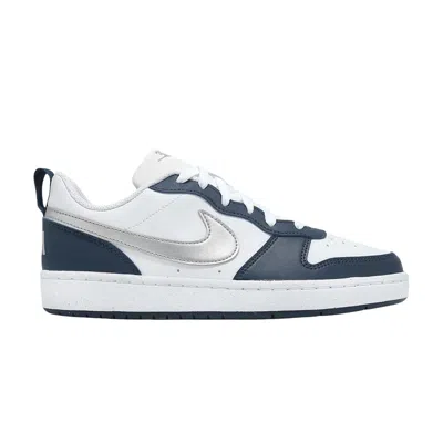 Pre-owned Nike Court Borough Low Recraft Gs 'white Metallic Silver' | Kid's Size 5.5