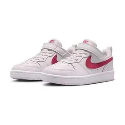 Nike Court Borough Low Recraft Little Kid Girls Sneakers In White