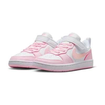 Nike Court Borough Low Recraft Little Kid Girls Sneakers In Pink