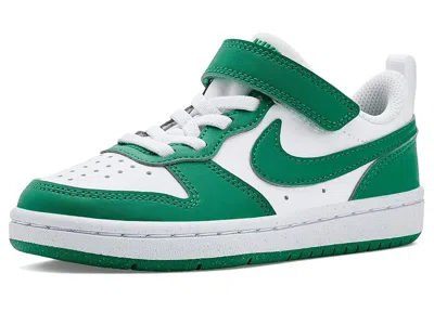 Nike Court Borough Low Recraft (little Kid) Kid's Shoes White/malachite/malachite/white: 13 Little Kid M In Green