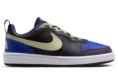 Pre-owned Nike Court Borough Low Recraft Olive Aura Sneakers In Black/cave Purple/deep Night