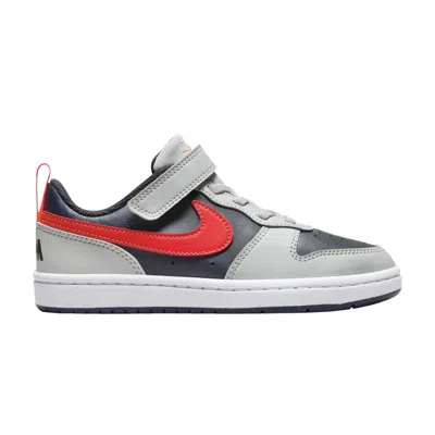 Pre-owned Nike Court Borough Low Recraft Ps 'light Smoke Bright Crimson' | Grey | Kid's Size 12
