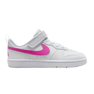 Pre-owned Nike Court Borough Low Recraft Ps 'white Laser Fuchsia' | Kid's Size 3
