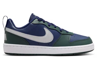 Pre-owned Nike Court Borough Low Recraft Sneakers In Midnight Navy Blue/seaweed/white