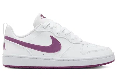 Pre-owned Nike Court Borough Low Recraft Sneakers In White/hot Fuchsia