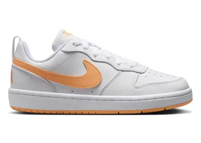 Pre-owned Nike Court Borough Low Recraft Sneakers In White/peach Cream