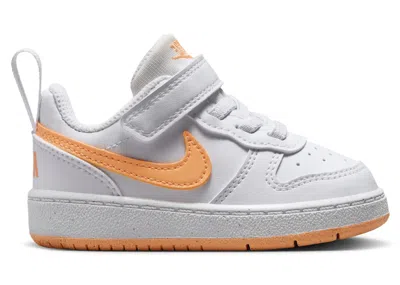 Pre-owned Nike Court Borough Low Recraft Sneakers In White/peach Cream