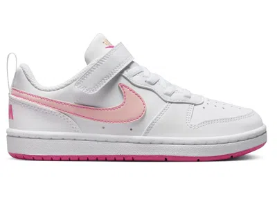 Pre-owned Nike Court Borough Low Recraft Sneakers In White/pinksicle/arctic Orange