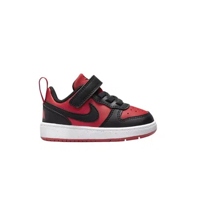 Pre-owned Nike Court Borough Low Recraft Td 'black University Red' | Infant Size 7