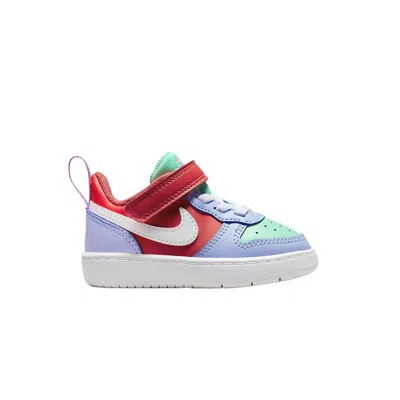 Pre-owned Nike Court Borough Low Recraft Td 'cobalt Bliss Track Red' | Blue | Infant Size 6