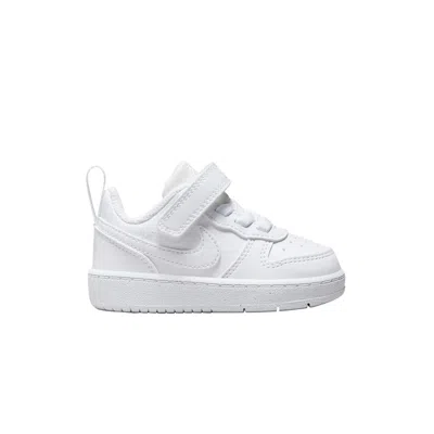 Pre-owned Nike Court Borough Low Recraft Td 'triple White' | Infant Size 2