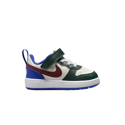 Pre-owned Nike Court Borough Low Recraft Td 'vintage Green Dark Pony' | Cream | Infant Size 9