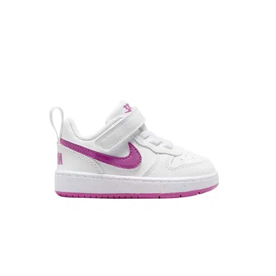 Pre-owned Nike Court Borough Low Recraft Td 'white Hot Fuchsia' | Infant Size 4