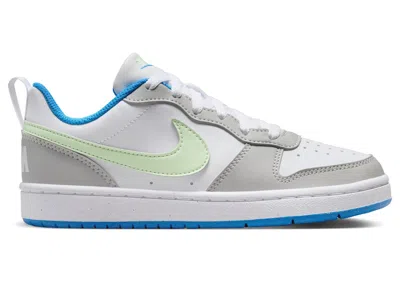 Pre-owned Nike Court Borough Low Recraft Vapor Green Sneakers In Light Iron Ore/white/photo Blue