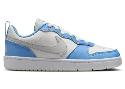 Pre-owned Nike Court Borough Low Recraft Vast Grey Sneakers In Summit White/cobalt Blue Pulse In Multi
